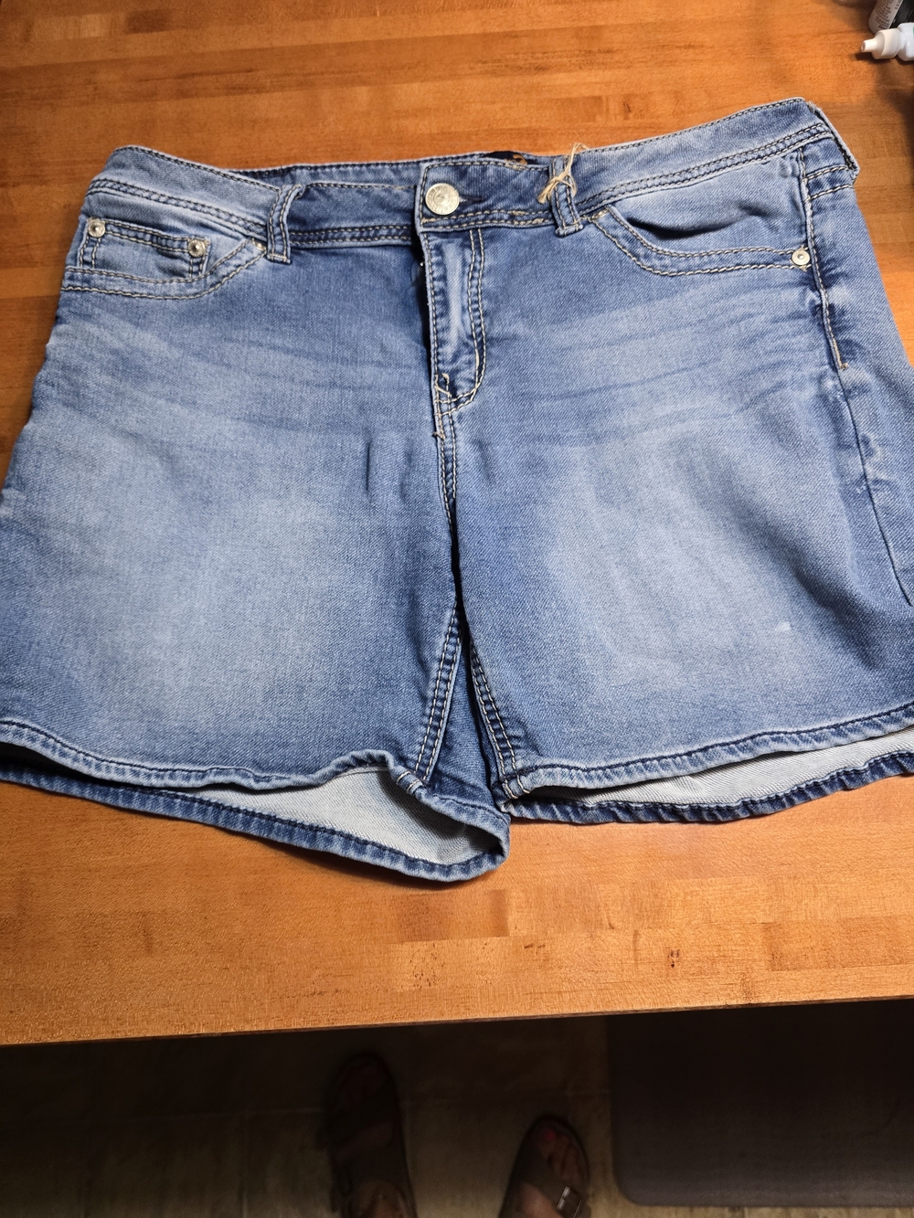 Seven7 Light Blue Denim Jean Shorts